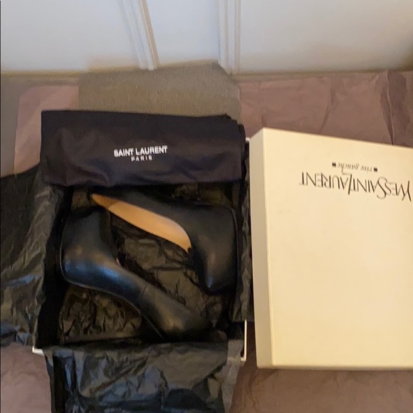 YSL Tribtoo black leather pump - Picture 2 of 9